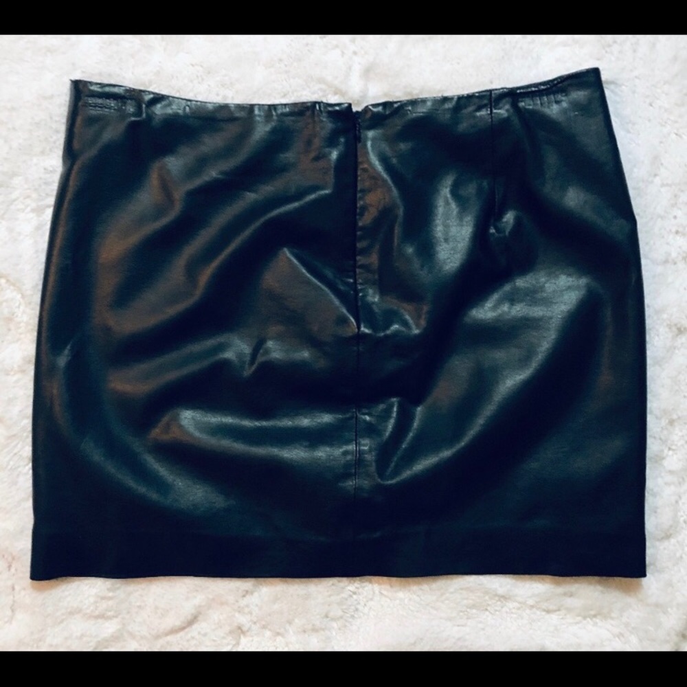 Black pleather skirt